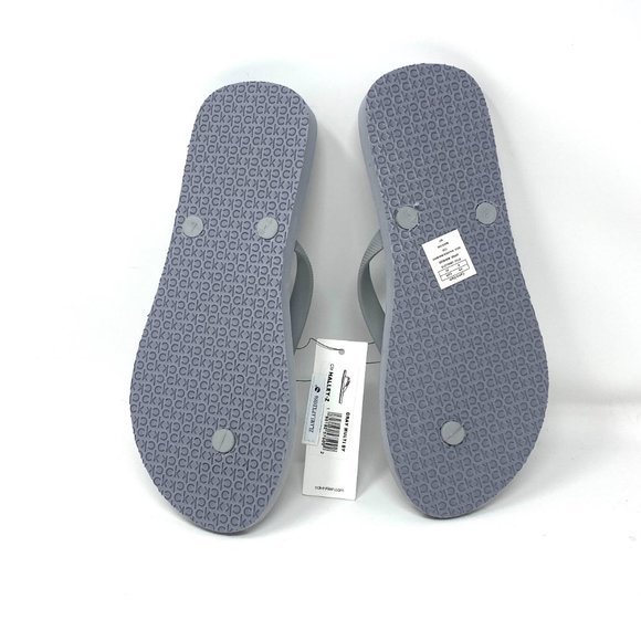 💖MEGA SALE💖Calvin Klein Men's CMHALLEY-Z Smooth Halley Flip Flop Sandal Gray - Picture 4 of 8